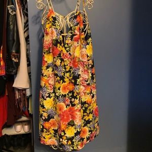 Forever21 flowy mini floral dress
